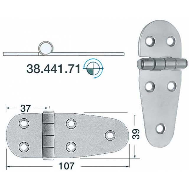 Scharnier type 8