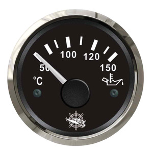 Osculati oil temperature gauge 50/150&deg; black/glossy - 27 321 09 - EU27.321.09