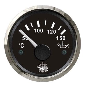 Osculati oil temperature gauge 50/150&deg; black/glossy - 27 321 09 - EU27.321.09