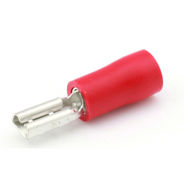 Vlakstekker onge&iuml;soleerd - 559 - RI559RED-100