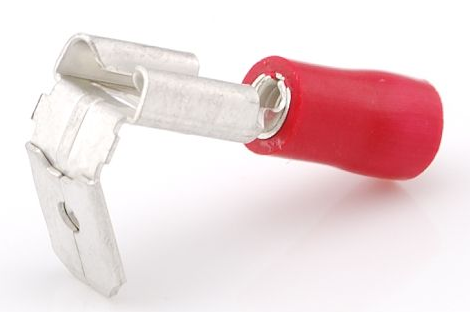 Vlakstekker met tong - 561red - RI561RED-100