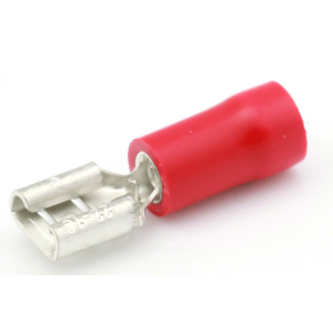 Vlakstekker onge&iuml;soleerd - 741 - RI741RED-100