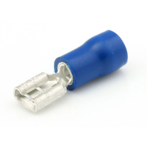 Vlakstekker onge&iuml;soleerd - 742blu - RI742BLU-100