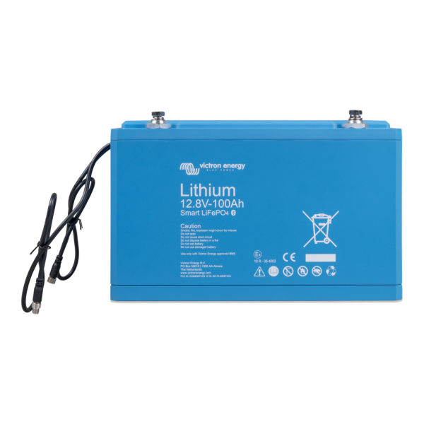 LiFePO4 Batterie - Smart - Bat512110610 lifepo4 battery 12 8v 100ah smart front  - VIBAT512110610