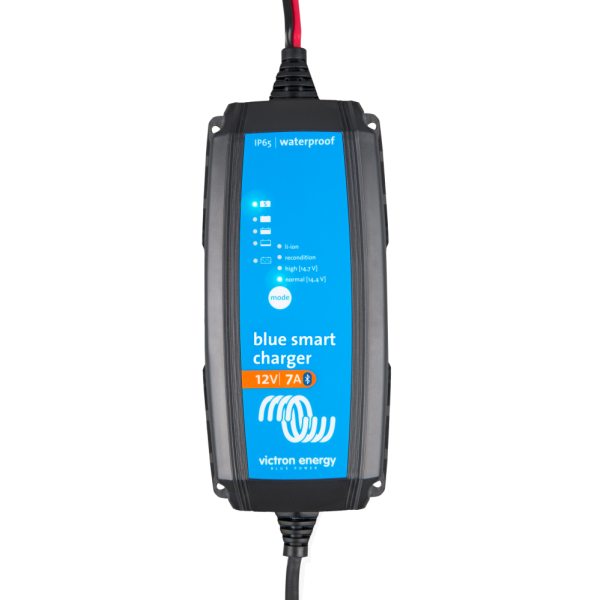 Blue Smart IP65 Charger + DC connector - Blue smart charger 12v 7a top - VIBPC120731064R