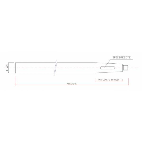 Schroefas - Cbns0501 - TM251500