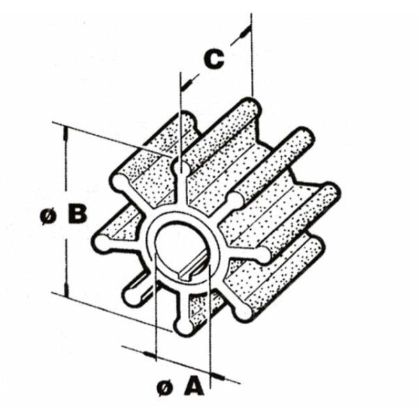 Cef impeller type 500104 - Cbns1072 - CEF500104