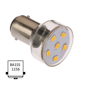 NauticLed Ba15S-R06-WW - Cl 3009 - CL-3009