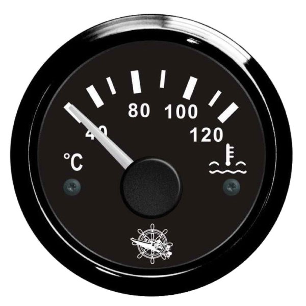 Osculati water temperature gauge 40/120&deg; black/black - En 27 320 08 - EU27.320.08