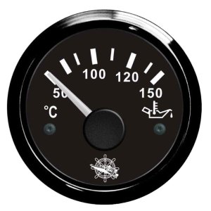 Osculati oil temperature gauge 50/150&deg; black/black - En 27 320 09 - EU27.320.09
