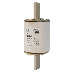 Meszekering NH1 gBat 160A/550V DC - Eti 416801654 - ETI-416801656