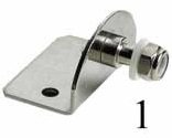 Bevestigingsplaat RVS 90&ordm; uitwendig - Eu38 013 01 - EU38.013.01
