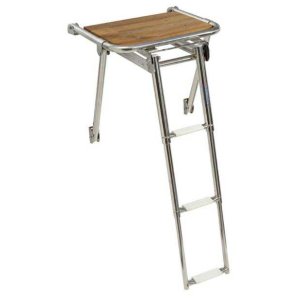 Badeplattform mit ausziehbarer Treppe - Eu48 419 50 - EU48.419.50