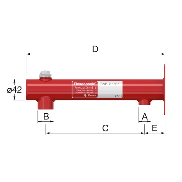 Flamco flex-Konsole - Flexconsole 3 4 1 2 2d dm39294 - KA14-27910