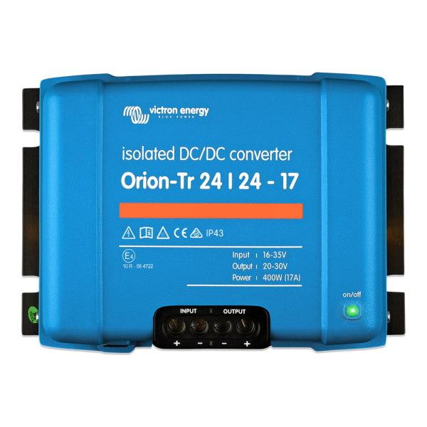 Orion-Tr 24/24-17A - Ori242441110 orion tr 24 24 17a 400w isolated dc dc converter top  - VIORI242441110