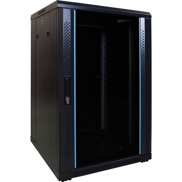 18U Serverschrank mit Glast&uuml;r - Pt ds6618 - PT-DS6618
