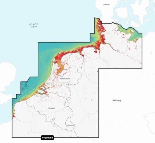 Navionics Vision+ NVEU0076R - Belgi&euml;, Nederland, Luxemburg en Duitsland (west) - St010 c1242 00 - ST010-C1242-00