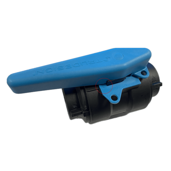 Kogelafsluiter 1&frac14;&rdquo; BSP zwart (kan wel dicht, maar niet op slot door scheur!) - Trudesignoutlet - TD90240-OUTLET