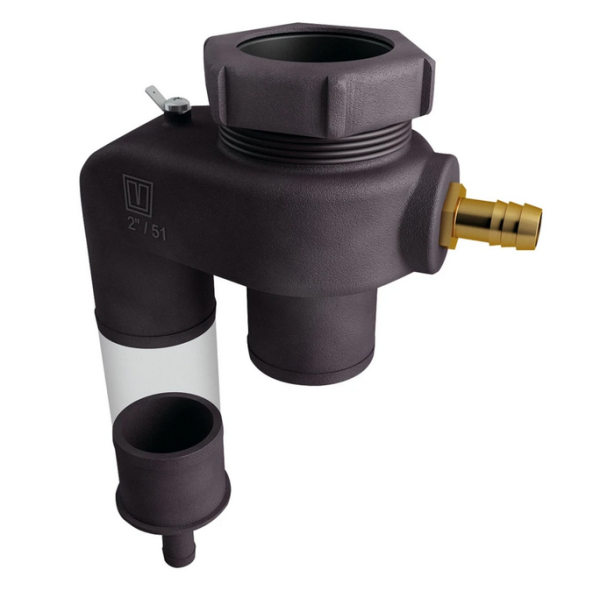 Vetus Brandstof-overloop type FSA, voor dekdop en vulslang &Oslash; 38 mm, ontluchting &Oslash; 16 mm - Vetus brandstof overloop type fsa2 - VEFSA3816