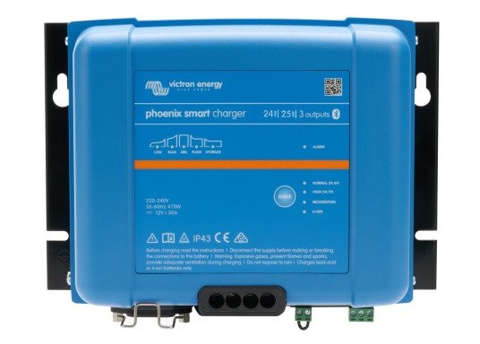 Phoenix Smart IP43 Charger - Victron phoenix smart charger ip43 24v 25a 3 outputs - VIPSC242553085